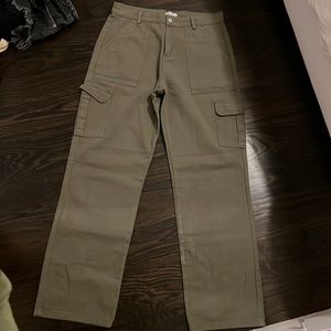 Super down olive green cargo pants size medium